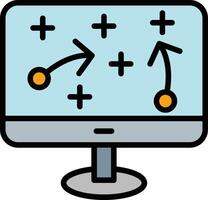 Technique Line Filled Icon Design vector
