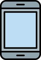 Mobile Line Filled Icon Design vector