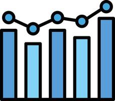 Trends Line Filled Icon Design vector