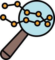 Competitor Analysis Line Filled Icon Design vector