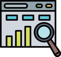 Insight Line Filled Icon Design vector