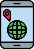 Local Ranking Line Filled Icon Design vector