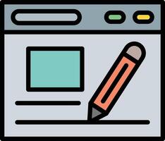 Design Line Filled Icon Design vector