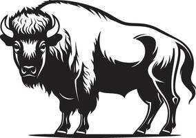 Attract the Right Customers The Power of the Black Bison Stand Out from the Crowd Black Bison Logo Design vector