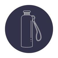 Water bottle icon vector