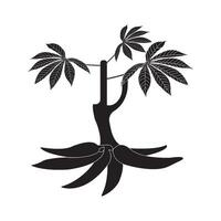 Cassava icon design vector