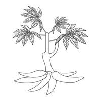 Cassava icon design vector