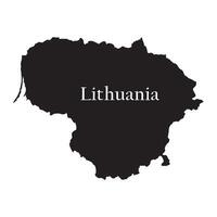 Lithuania map icon vector