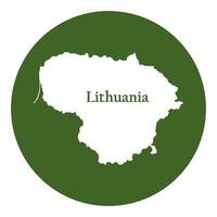 Lithuania map icon vector