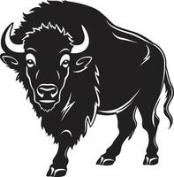 Stand Out from the Ordinary Black Bison Logo Power Build Trust and Recognition with the Black Bison vector