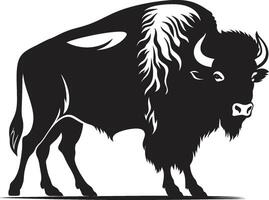 Herd Your Competition with the Black Bison Black Bison Bites A Logo with a Kick vector