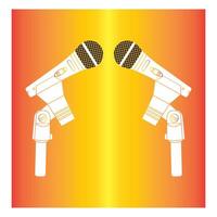 Microphone icon design vector
