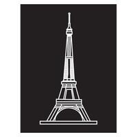 Eiffel tower in Paris icon vector
