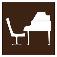 Piano icon design vector