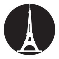 Eiffel tower in Paris icon vector
