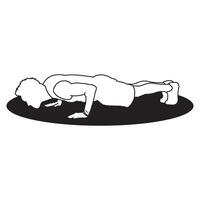 Push up icon vector