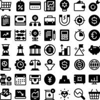 Economy Bank Finance Icon Set. Perfect for user interface, new application vector