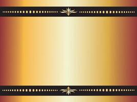 gold background with simple decorative border vector