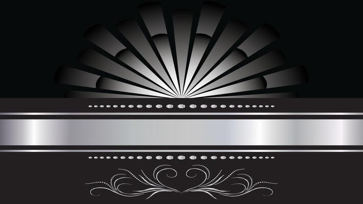 Silver Ellipse symetrical with black background
