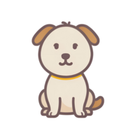 An image of a dog with a transparent background for use as an icon. png