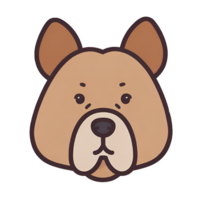 An image of a dog with a transparent background for use as an icon. png