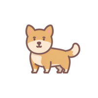 An image of a dog with a transparent background for use as an icon. png