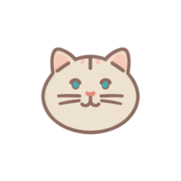 The cat icon has a transparent background and a simple design. It is also convenient and easy to navigate. png