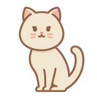 The cat icon has a transparent background and a simple design. It is also convenient and easy to navigate. png