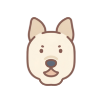 An image of a dog with a transparent background for use as an icon. png