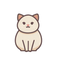 The cat icon has a transparent background and a simple design. It is also convenient and easy to navigate. png