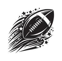 AMERICAN FOOTBALL SILHOUETTE STYLE illustration vector