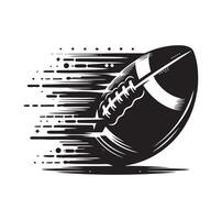 AMERICAN FOOTBALL SILHOUETTE STYLE illustration vector