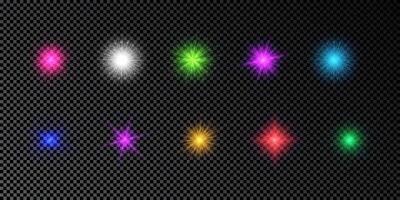 Light effect of lens flare vector