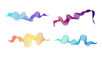 Abstract backdrop with wave gradient lines vector