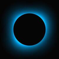 Circle illuminate light frame with color gradient vector