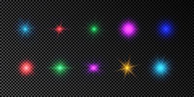 Light effect of lens flare vector