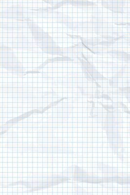 White clean crumpled checkered paper