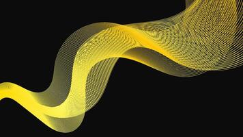 Abstract backdrop with luxury golden waves vector