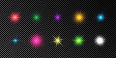 Light effect of lens flare vector
