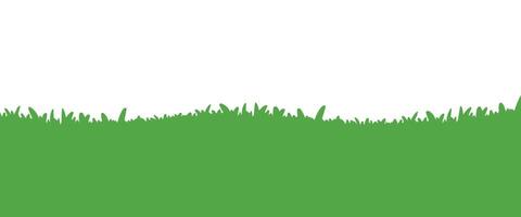 Grass Meadow Bottom Border for Background Element Decoration Illustration vector