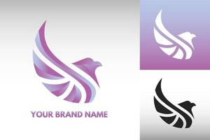 Logo Eagle Bird Wing Garuda Design in gradient and Monochrome color variation Perfect for Brand Business Symbol Identity vector