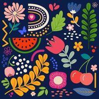 Color splash abstract background for design.Template banner and cover vector