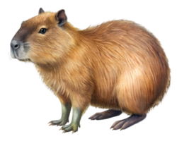 Capybara Side View - Isolated on Transparent Background png