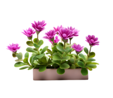 mini flower elevation front view isolated png