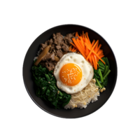 bowl of Bibimbap transparent background png