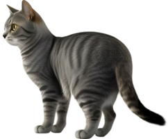 Cat 3d model back view transparent background png