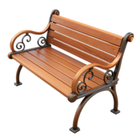 Wood Bench 3d Design png