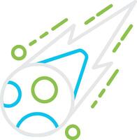 Meteorite Creative Icon Design vector
