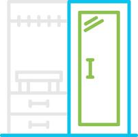 Wardrobe Creative Icon Design vector