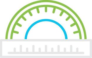 Protractor Creative Icon Design vector